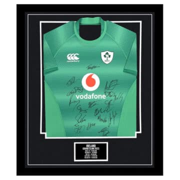 Signed Ireland Framed Jersey - Grand Slam 2023 Shirt