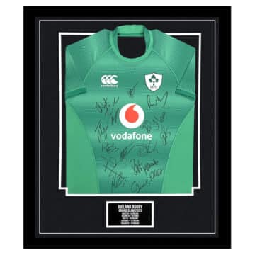 Signed Ireland Rugby Framed Jersey - Grand Slam 2023 Shirt