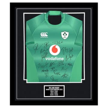 Signed Ireland Rugby Framed Jersey - Grand Slam Champions 2023