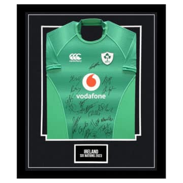 Signed Ireland Rugby Framed Shirt - Six Nations 2023