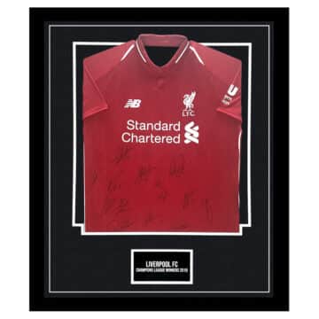 Signed Liverpool FC Framed Shirt - Champions League Winners 2019 (Copy)