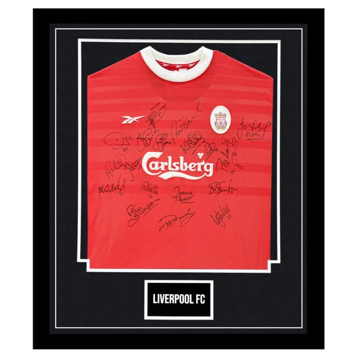 Signed Liverpool FC Framed Shirt - Fowler, Owen & Redknapp Autograph