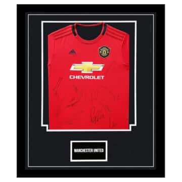 Signed Manchester United Framed Shirt - Premier League Squad 2020