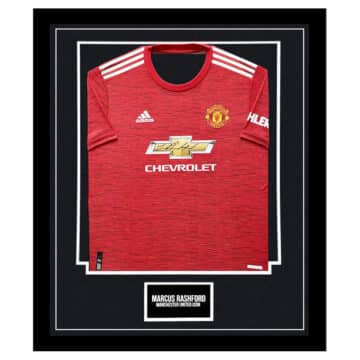 Signed Marcus Rashford Framed Shirt - Manchester United Icon