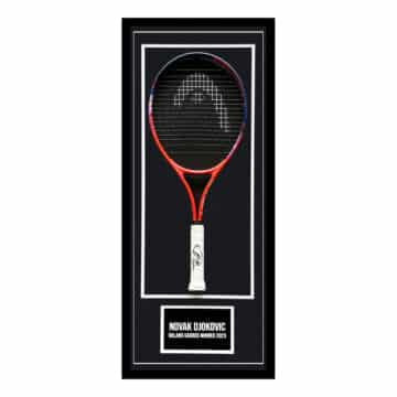 Signed Novak Djokovic Framed Racket - Roland Garros Winner 2023