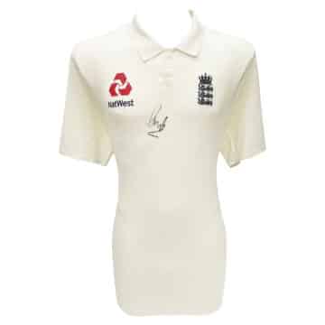 Signed Ollie Pope Shirt - England Cricket Icon Jersey