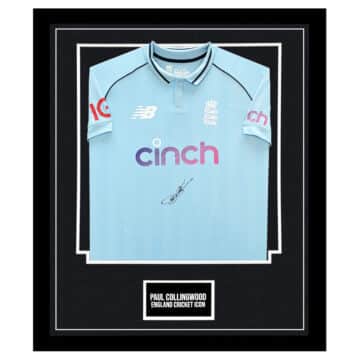 Signed Paul Collingwood Framed ODI Shirt - England Cricket Icon