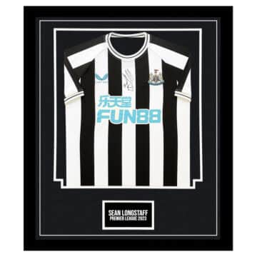 Signed Sean Longstaff Newcastle United Framed Shirt - Premier League 2023