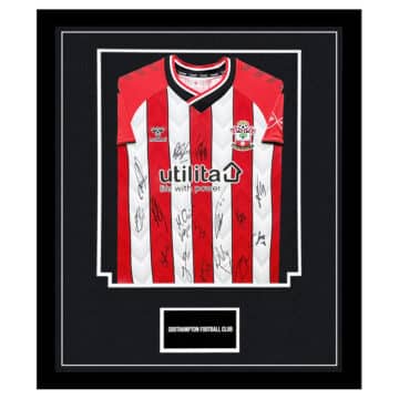 Signed Southampton Football Club Framed Shirt - Premier League 2122