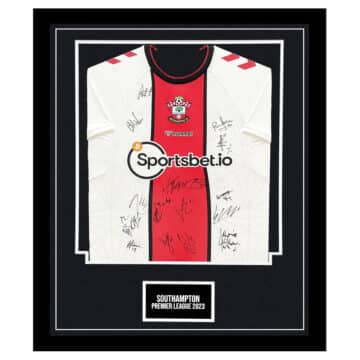 Signed Southampton Framed Shirt - Premier League 2023