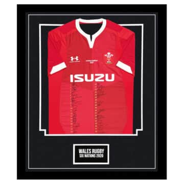 Signed Wales Rugby Framed Shirt - Six Nations 2020