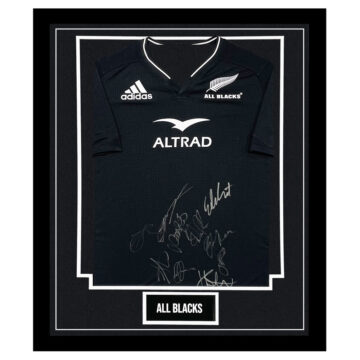 All Blacks Signed Framed Shirt - Squad Autograph 2023