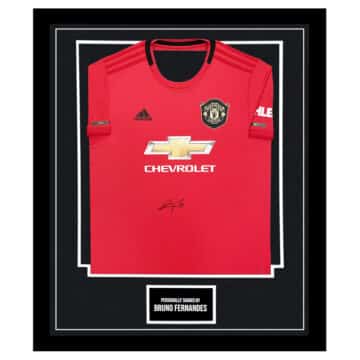 Bruno Fernandes Signed Framed Shirt – Manchester United Icon