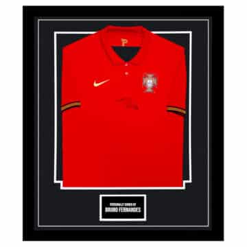 Bruno Fernandes Signed Framed Shirt – Portugal Icon