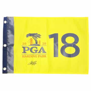 Collin Morikawa Signed Pin Flag - PGA Championship Winner 2020