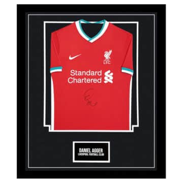 Daniel Agger Signed Framed Shirt – Liverpool Football Club Icon