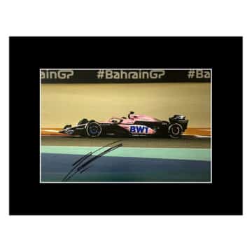 Esteban Ocon Signed Photo Display - 16x12 Formula 1 Icon Autograph 2023