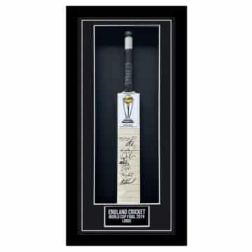 Framed England Signed Bat - World Cup Winners 2019