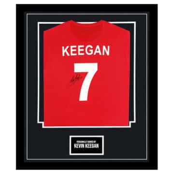 Framed Kevin Keegan Signed Shirt - Liverpool FC Icon Autograph