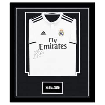 Framed Xabi Alonso Signed Shirt – Real Madrid Icon