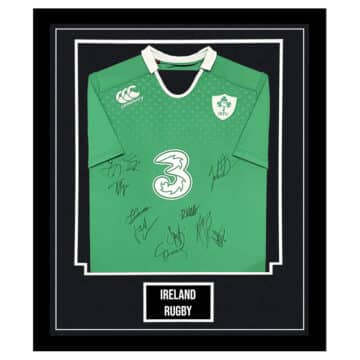 Ireland Rugby Signed Framed Shirt - Squad Autograph