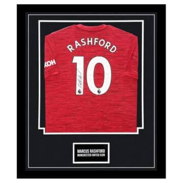 Marcus Rashford Signed Framed Shirt - Manchester United FC Autograph