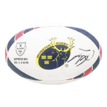 Munster Signed Rugby Ball 3 Signatures - Pro 14 Squad