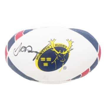 Munster Signed Rugby Ball 4 Signatures - Pro 14 Autograph