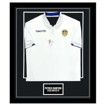 Patrick Bamford Signed Framed Shirt - Leeds United Icon