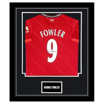 Robbie Fowler Signed Framed Shirt - Liverpool FC Autograph