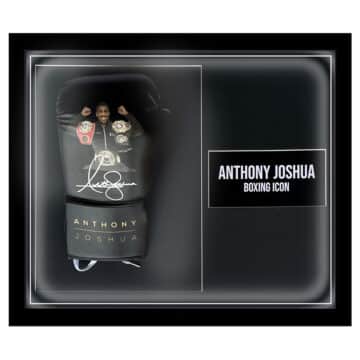 Signed Anthony Joshua Framed Glove - British Boxing Icon