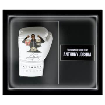 Signed Anthony Joshua Framed Glove - Heavyweight Champion