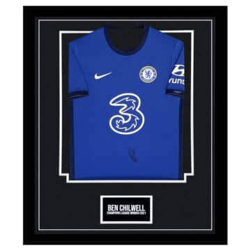 Signed Ben Chilwell Framed Shirt – Champions League Winner 2021