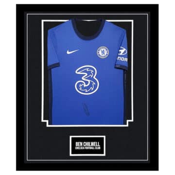 Signed Ben Chilwell Framed Shirt – Chelsea Football Club Icon