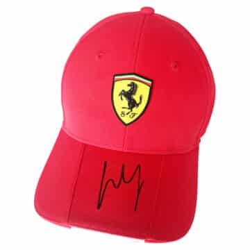 Signed Carlos Sainz Ferrari Cap - F1 Autograph 2023