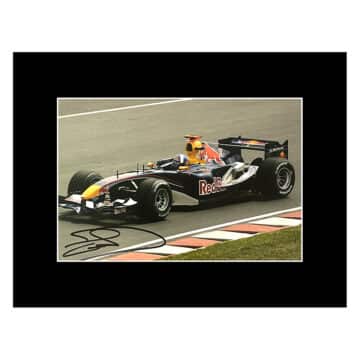 Signed David Coulthard Photo Display - 16x12 F1 Icon Autograph