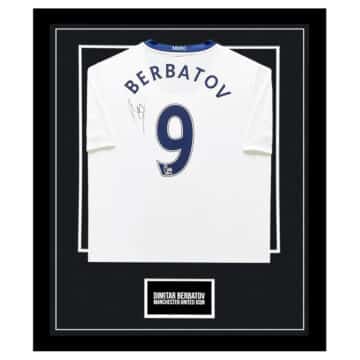 Signed Dimitar Berbatov Framed Shirt - Manchester United Icon