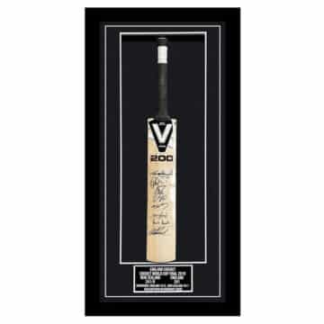 Signed England Framed Bat - CWC Final 2019