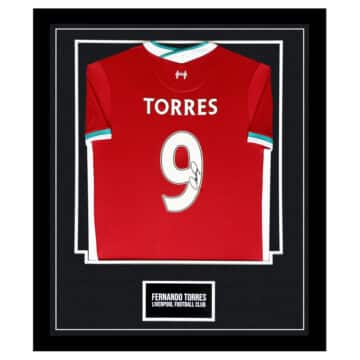 Signed Fernando Torres Framed Shirt - Liverpool Football Club Icon