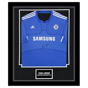 Signed Frank Lampard Framed Shirt – Premier League Winner 2010