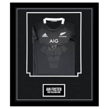 Signed Ian Foster Framed Shirt - New Zealand Icon