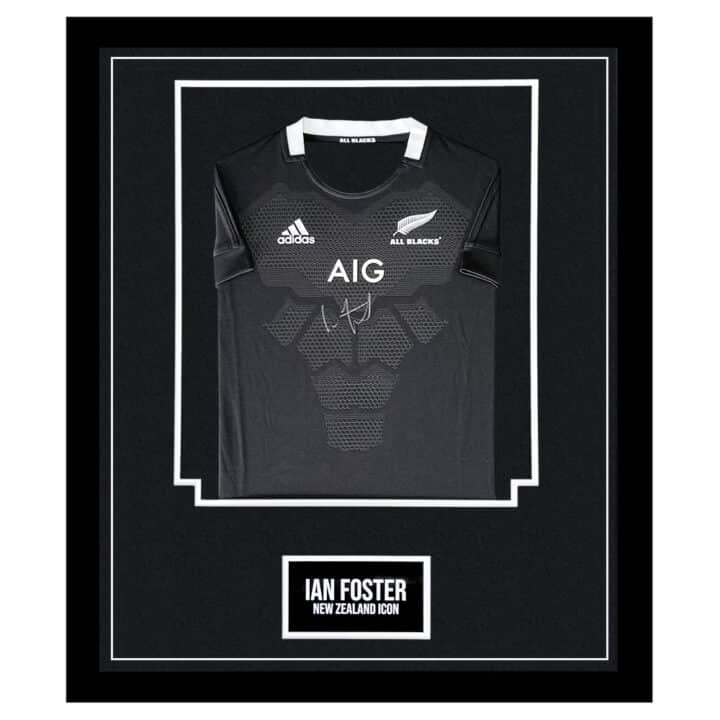 Signed Ian Foster Framed Shirt - New Zealand Icon