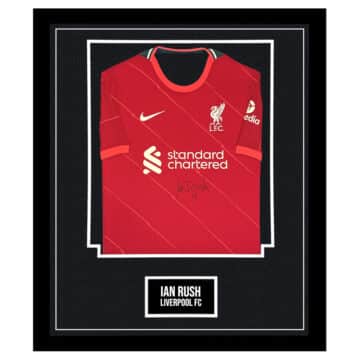 Signed Ian Rush Framed Shirt - Liverpool FC Autograph