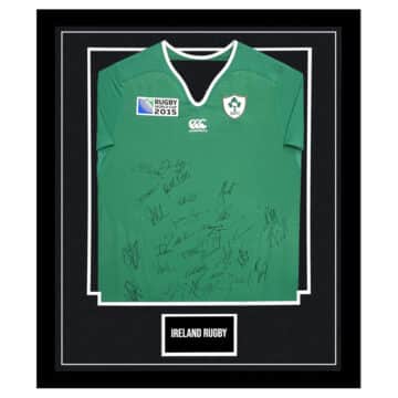 Signed Ireland Rugby Framed Shirt - Rugby World Cup Squad 2015