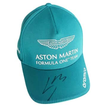 Signed Lance Stroll Aston Martin Cap - Formula One Icon 2023