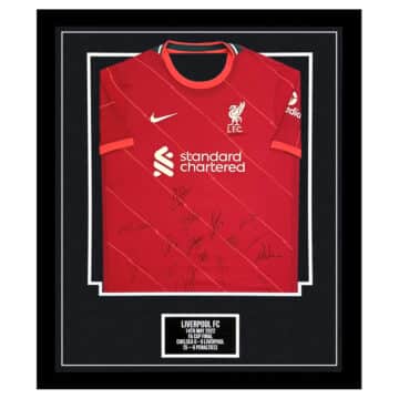 Signed Liverpool FC Framed Shirt - FA Cup Winners 2022