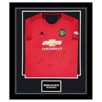 Signed Manchester United FC Framed Shirt - The Red Devils