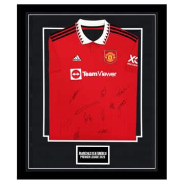 Signed Manchester United Framed Shirt - Premier League 2023