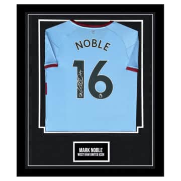 Signed Mark Noble Framed Shirt - West Ham United Icon