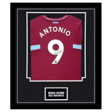 Signed Michail Antonio Framed Shirt - West Ham United FC Autograph